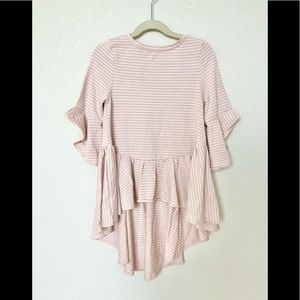 Joyfolie blush stripe blouse! ( Gently used )